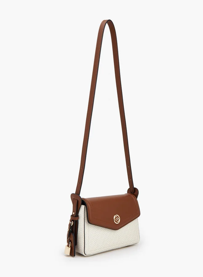 سيليست حقيبة كروس بودي بطبعة شعار